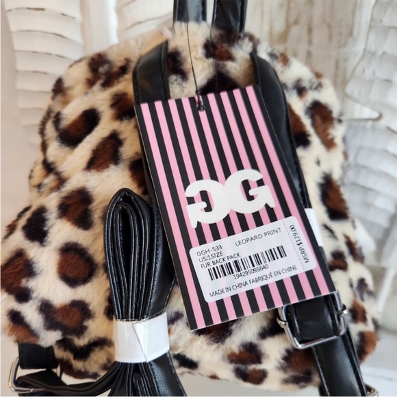 Gilda Paris Leopard Faux Fur Mini Backpack • NWT❣️❣️ main image 13